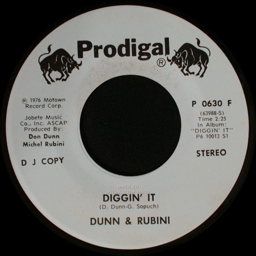 Dunn & Rubini - Diggin' It / Diggin' It side B