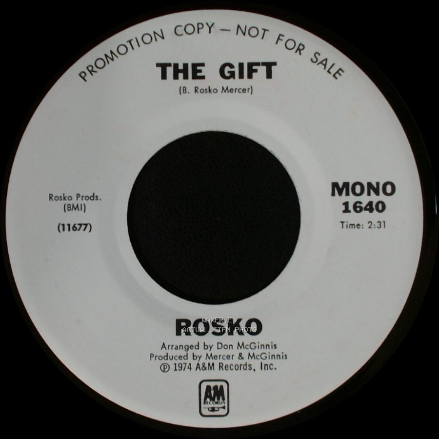 Rosco - The Gift / The Gift side A