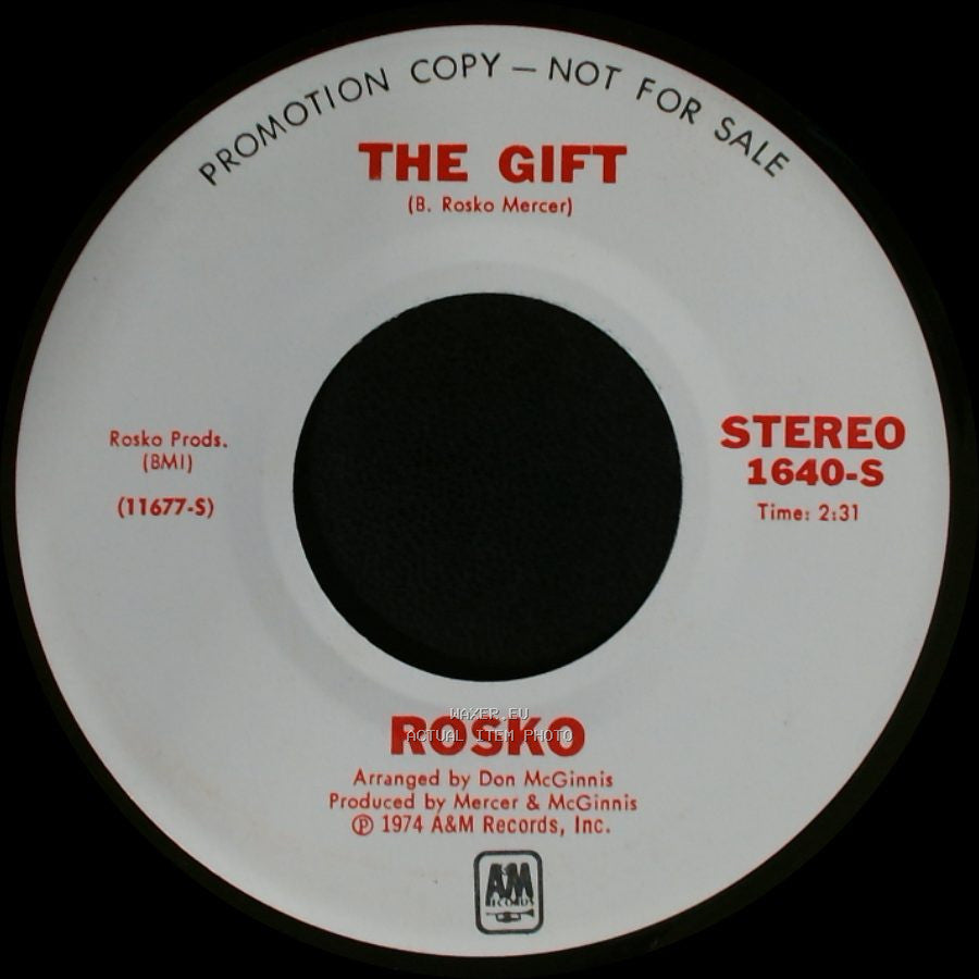 Rosko / Rosco - The Gift / The Gift side A