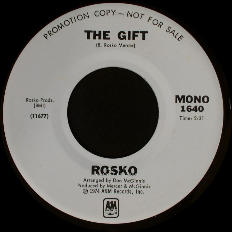 Rosko / Rosco - The Gift / The Gift side B