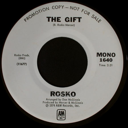 Rosko / Rosco - The Gift / The Gift side B