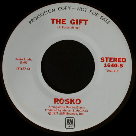 Rosco - The Gift / The Gift side B