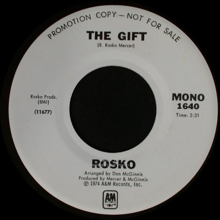 Rosko / Rosco - The Gift / The Gift side B