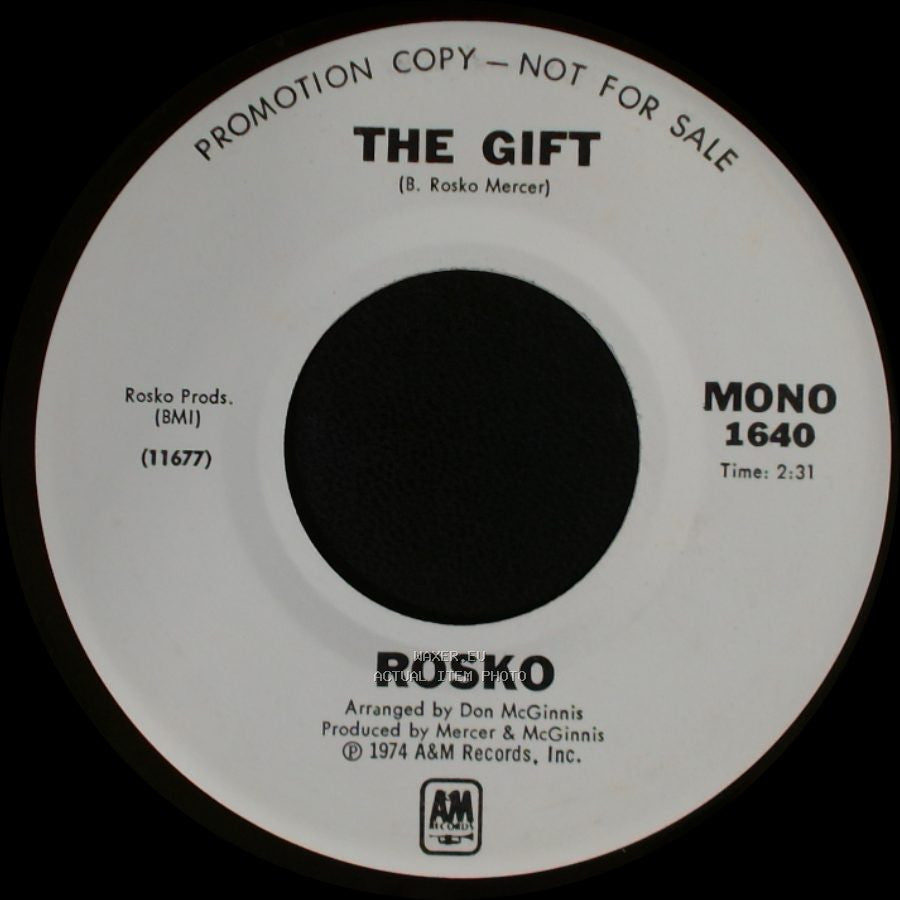 Rosko / Rosco - The Gift / The Gift side B