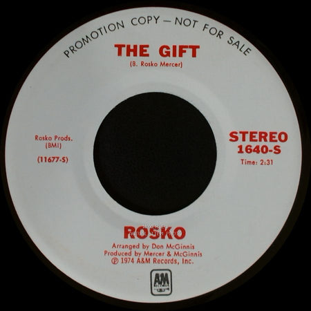 Rosko / Rosco - The Gift / The Gift side A