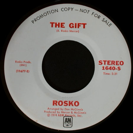 Rosco - The Gift / The Gift side B