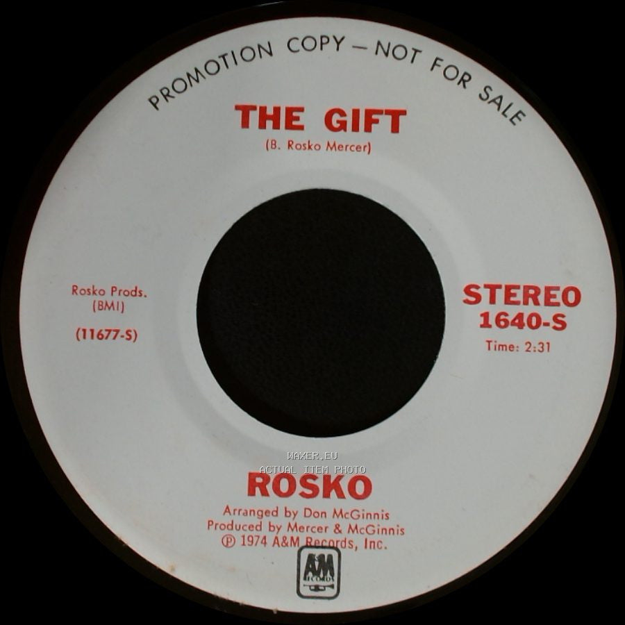 Rosko / Rosco - The Gift / The Gift side A