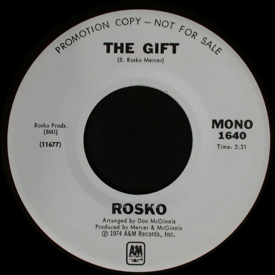 Rosko / Rosco - The Gift / The Gift side B
