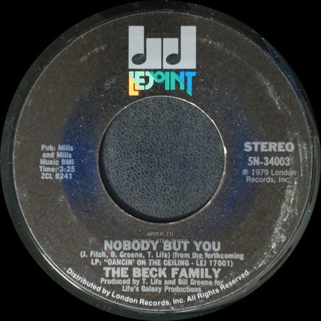 The Beck Family - Can't Shake The Feeling / Nobody But You side A