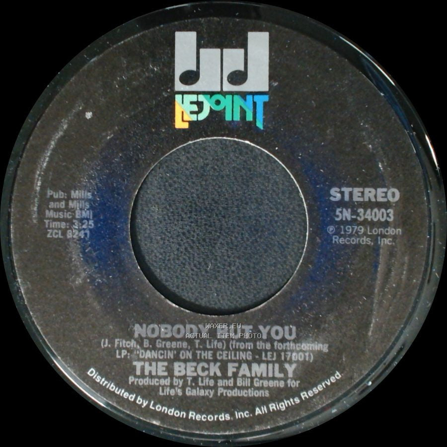 The Beck Family - Can't Shake The Feeling / Nobody But You side A