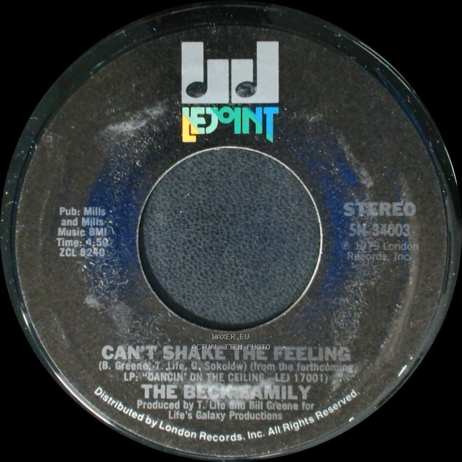 The Bee Gees Family / The Beck Family - Can't Shake The Feeling / Nobody But You side A