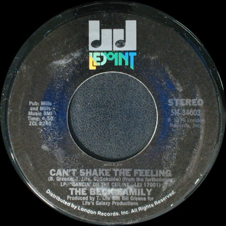 The Bee Gees Family / The Beck Family - Can't Shake The Feeling / Nobody But You side A