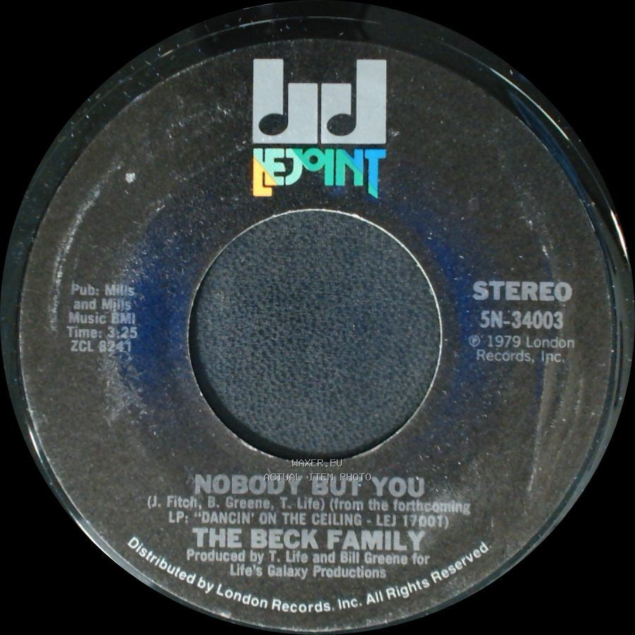 The Beck Family - Can't Shake The Feeling / Nobody But You side A