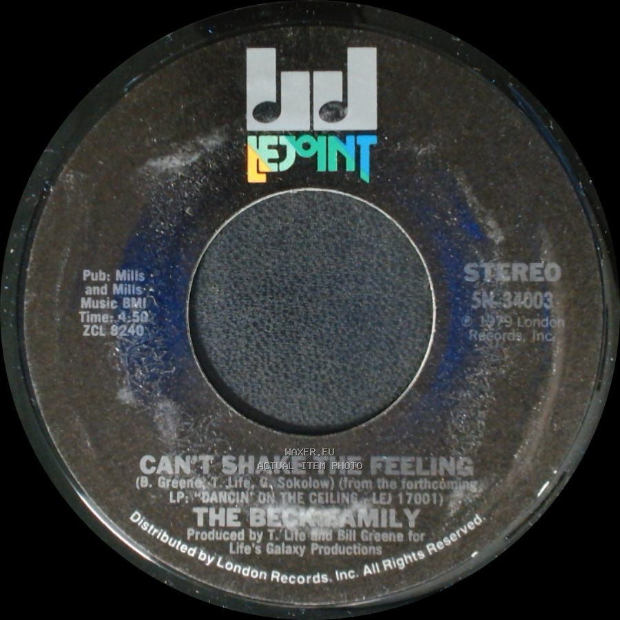 The Beck Family - Can't Shake The Feeling / Nobody But You side A