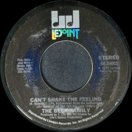 The Beck Family - Can't Shake The Feeling / Nobody But You side B