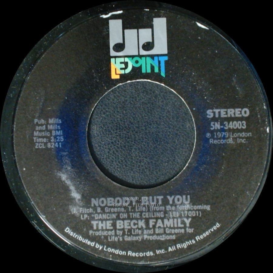 The Beck Family - Nobody But You / Can't Shake The Feeling side A