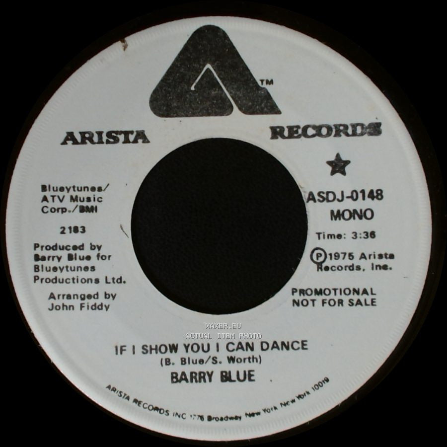 Barry Blue - If I Show You I Can Dance / If I Show You I Can Dance side B