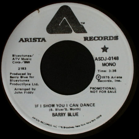 Barry Blue - If I Show You I Can Dance / If I Show You I Can Dance side A