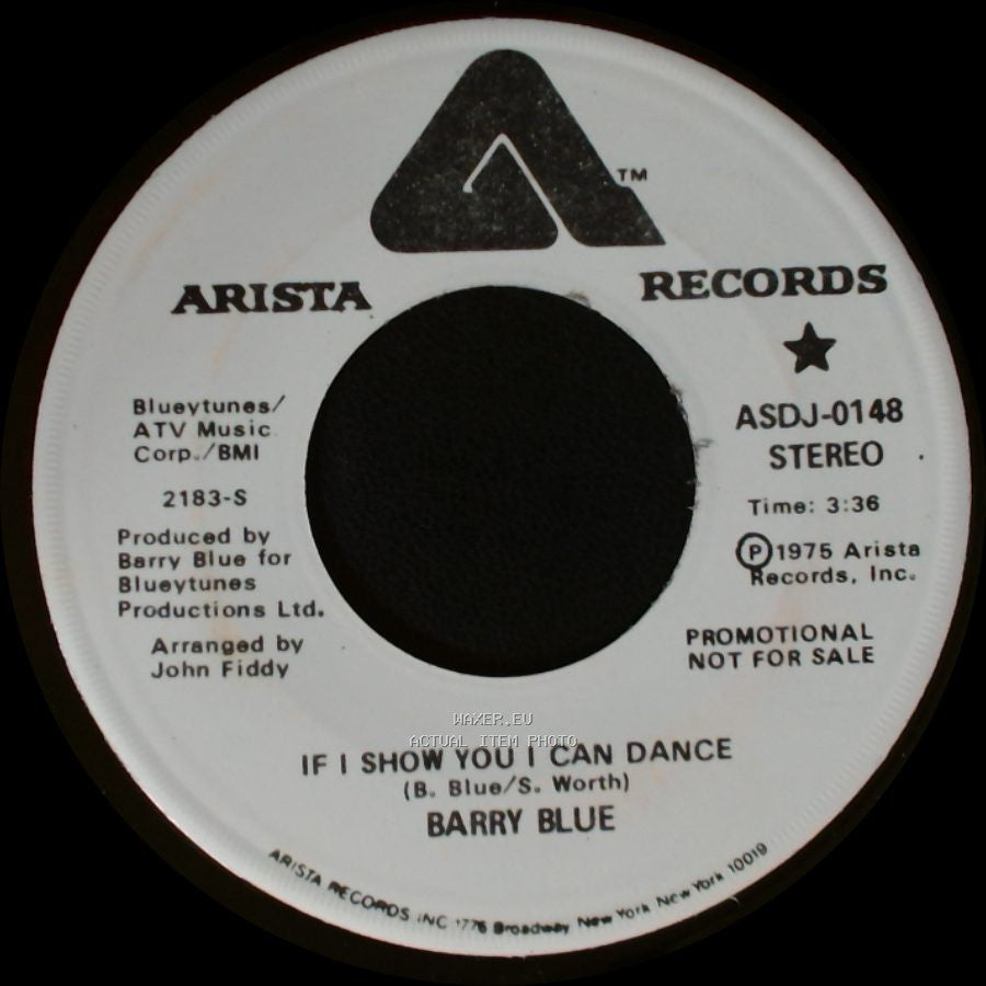 Barry Blue - If I Show You I Can Dance / If I Show You I Can Dance side B