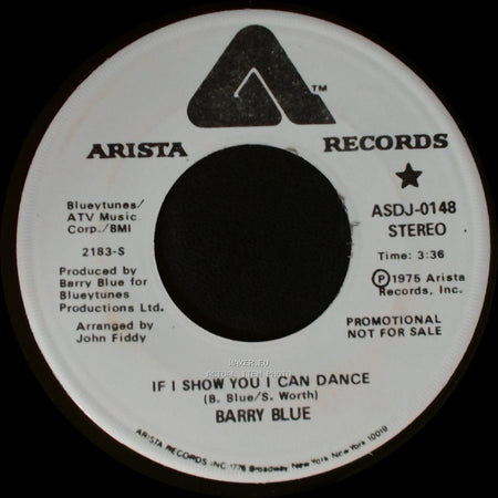 Barry Blue - If I Show You I Can Dance / If I Show You I Can Dance side B