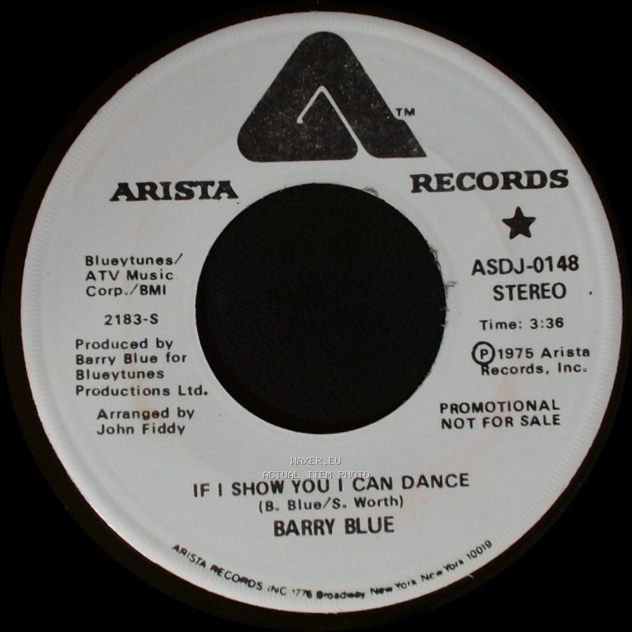 Barry Blue - If I Show You I Can Dance / If I Show You I Can Dance side A