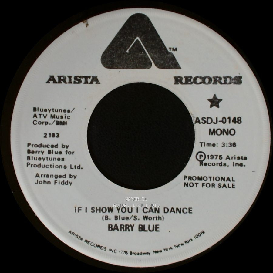 Barry Blue - If I Show You I Can Dance / If I Show You I Can Dance side B