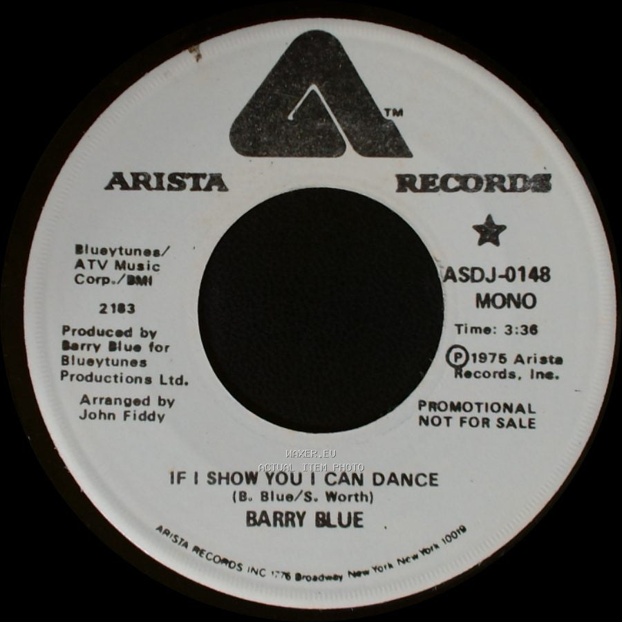 Barry Blue - If I Show You I Can Dance / If I Show You I Can Dance side A