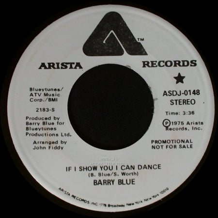 Barry Blue - If I Show You I Can Dance / If I Show You I Can Dance side A