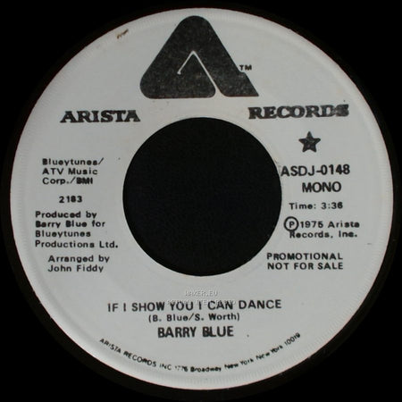 Barry Blue - If I Show You I Can Dance / If I Show You I Can Dance side B