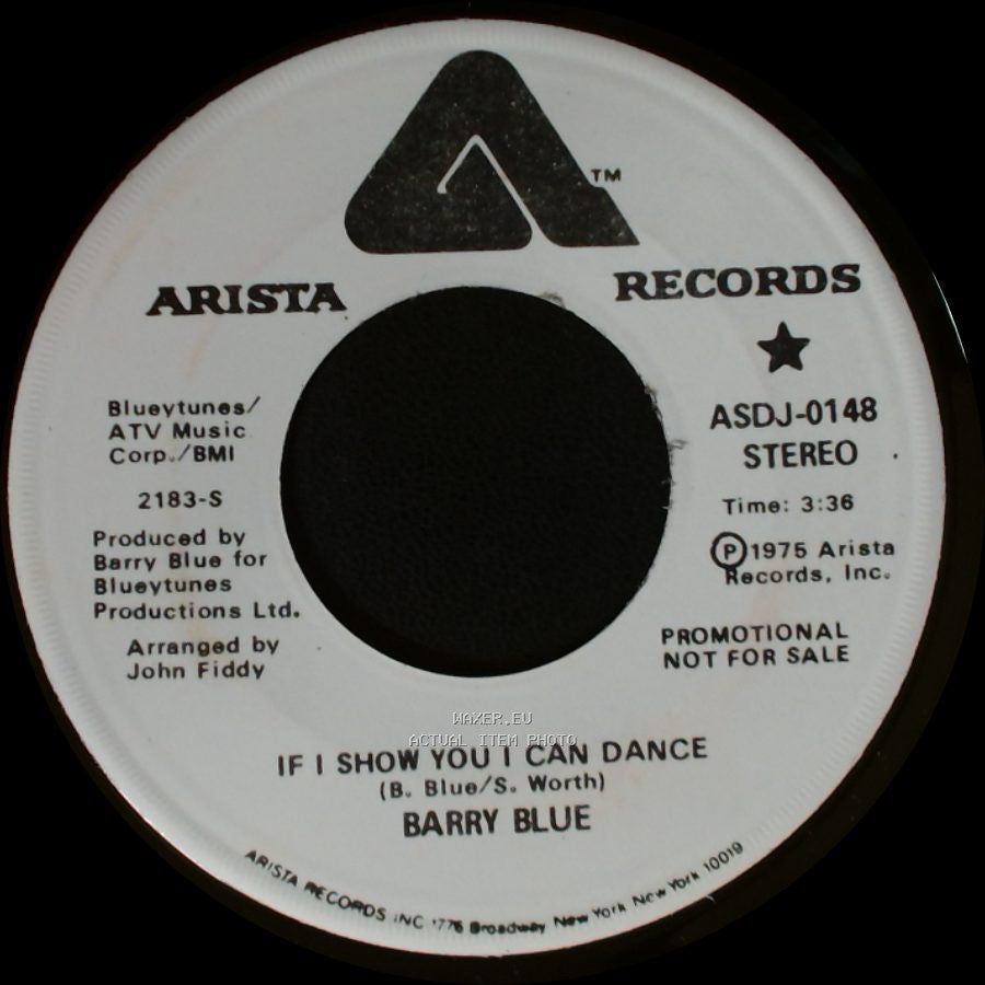 Barry Blue - If I Show You I Can Dance / If I Show You I Can Dance side B