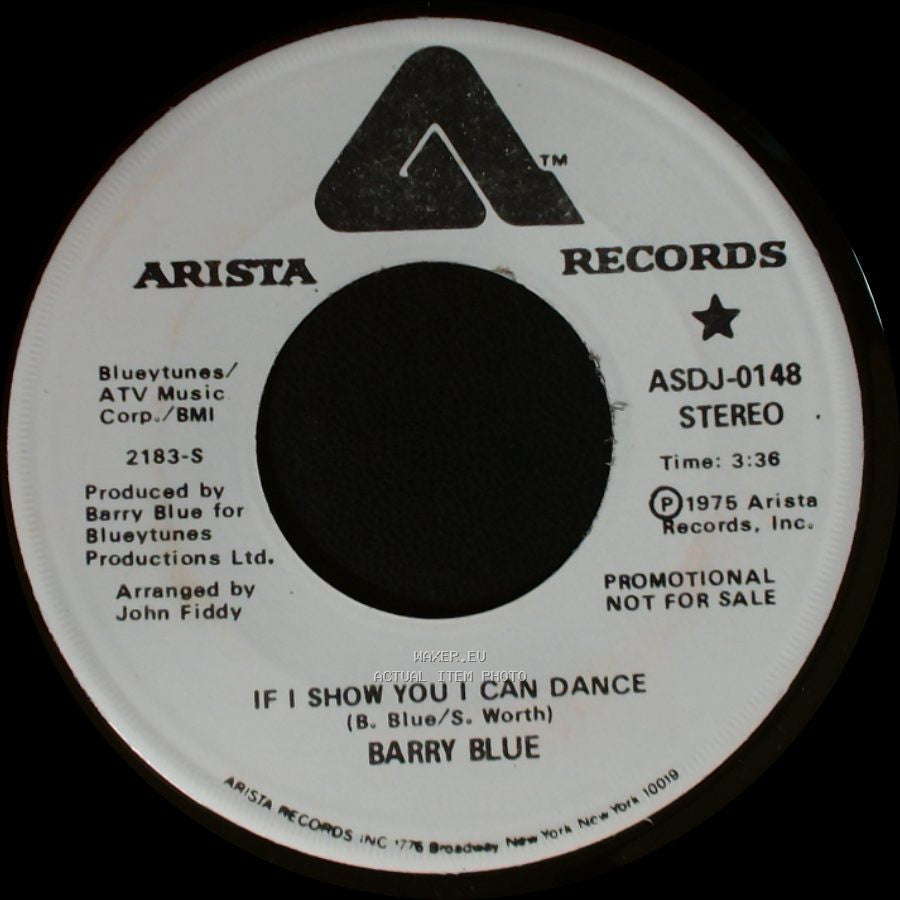 Barry Blue - If I Show You I Can Dance / If I Show You I Can Dance side A