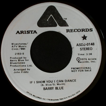 Barry Blue - If I Show You I Can Dance / If I Show You I Can Dance side A