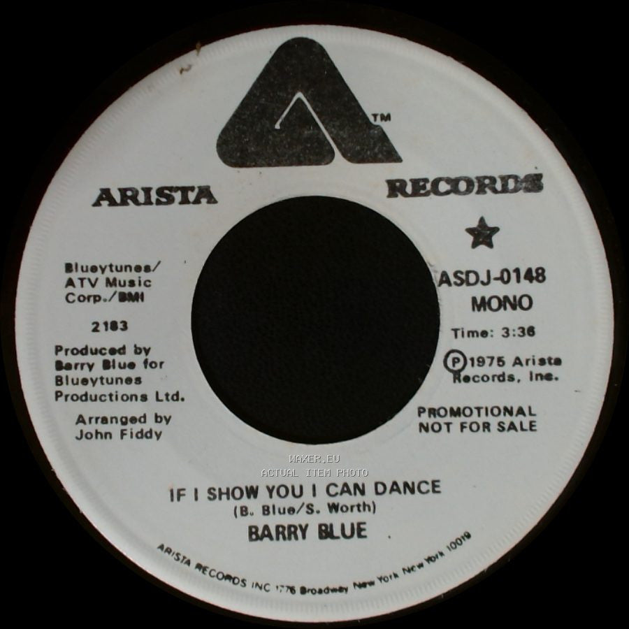 Barry Blue - If I Show You I Can Dance / If I Show You I Can Dance side B
