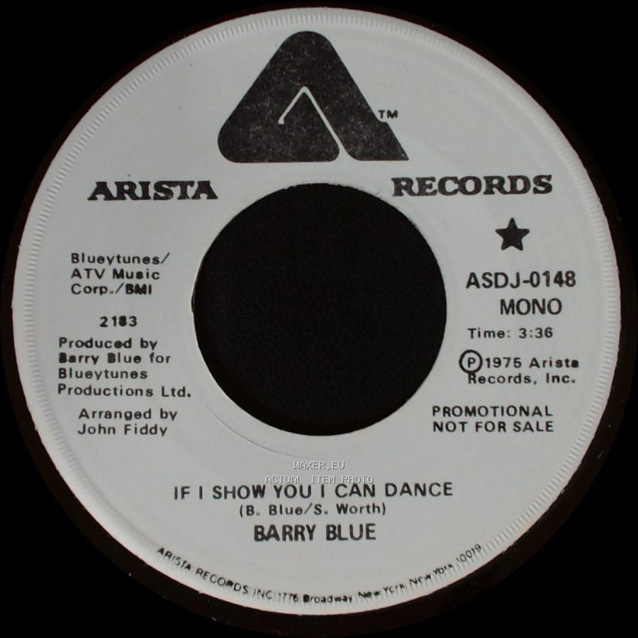 Barry Blue - If I Show You I Can Dance / If I Show You I Can Dance side A