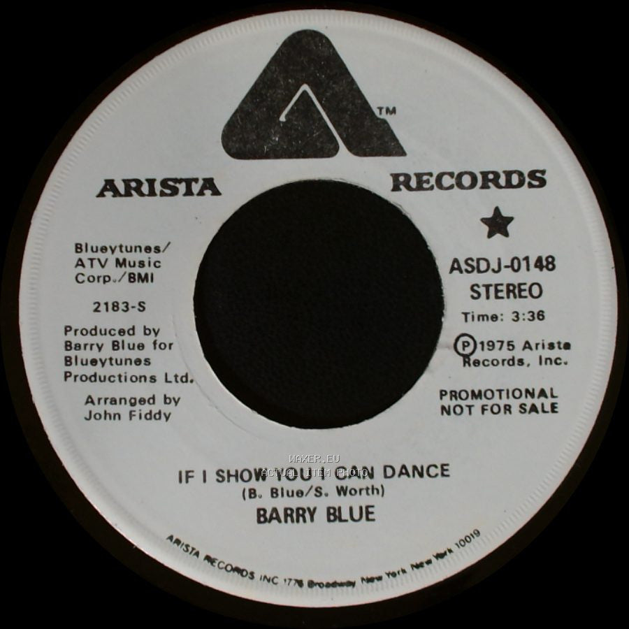 Barry Blue - If I Show You I Can Dance / If I Show You I Can Dance side B
