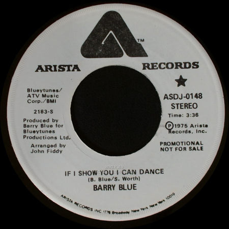Barry Blue - If I Show You I Can Dance / If I Show You I Can Dance side B