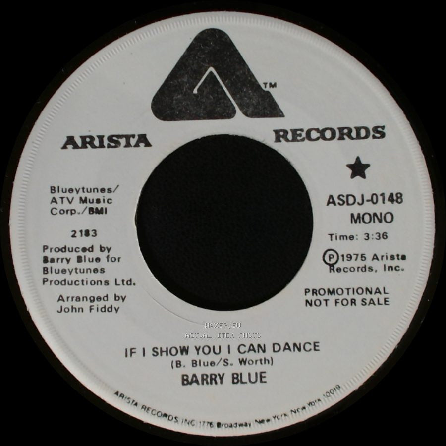 Barry Blue - If I Show You I Can Dance / If I Show You I Can Dance side A