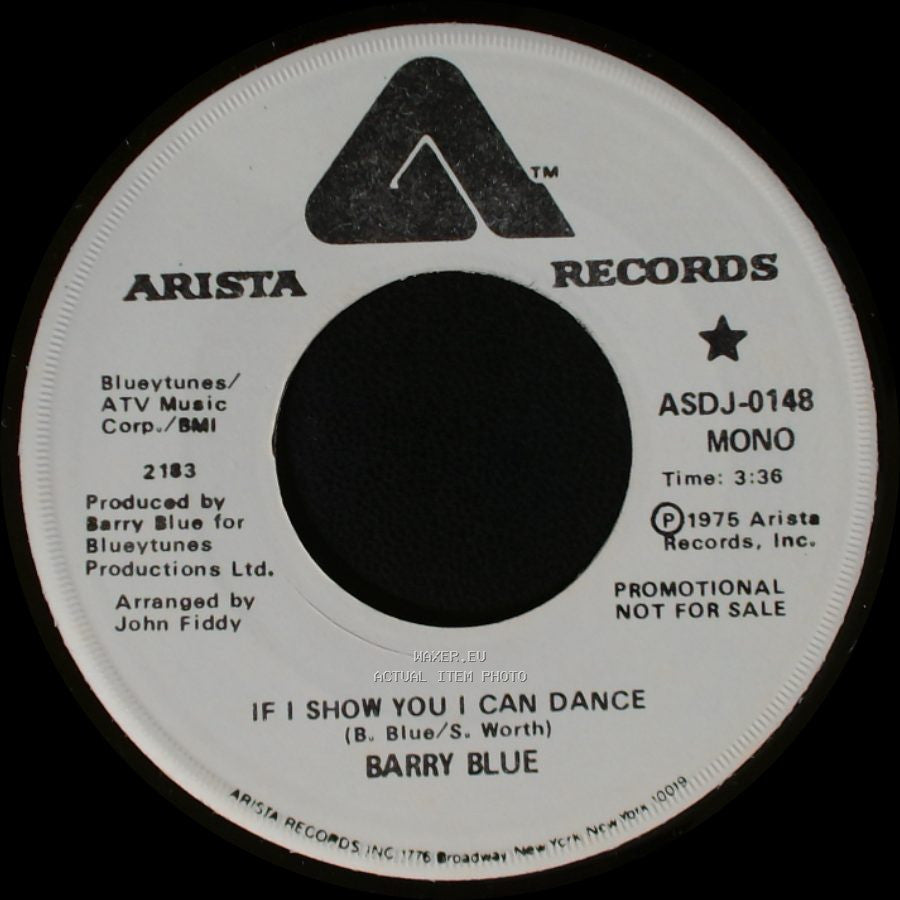 Barry Blue - If I Show You I Can Dance / If I Show You I Can Dance side A