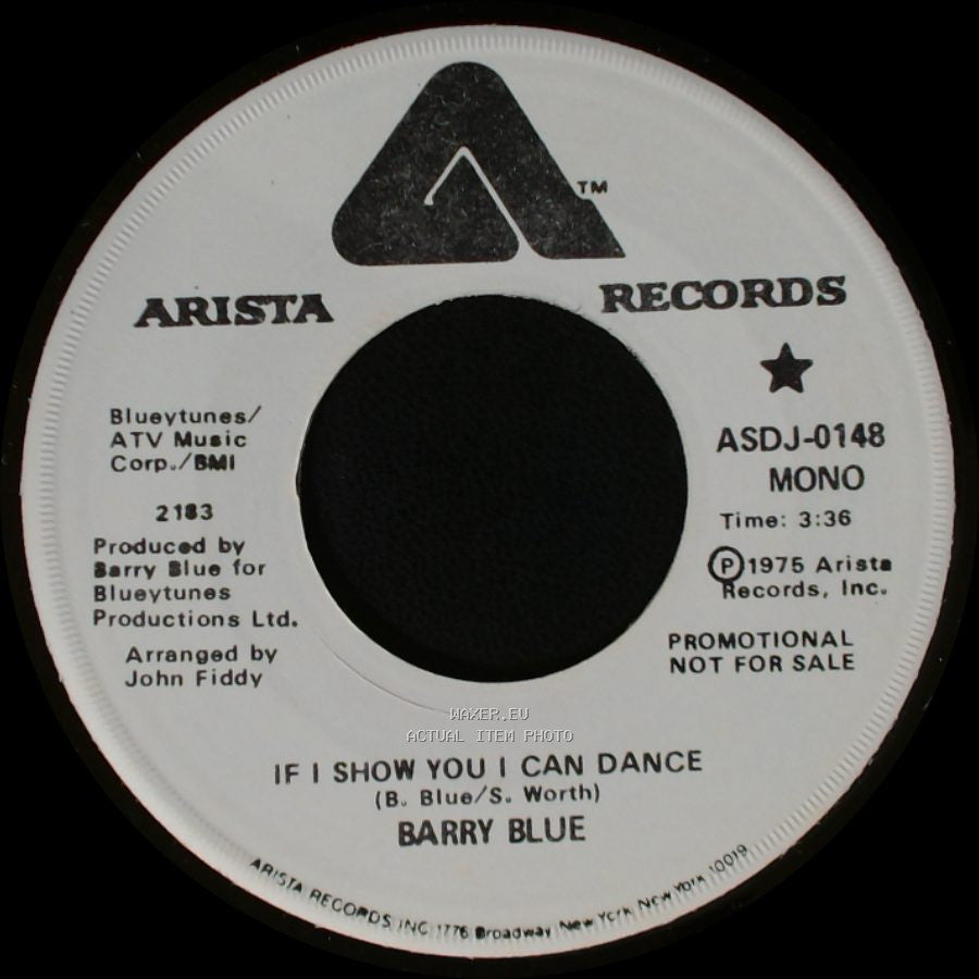 Barry Blue - If I Show You I Can Dance / If I Show You I Can Dance side B