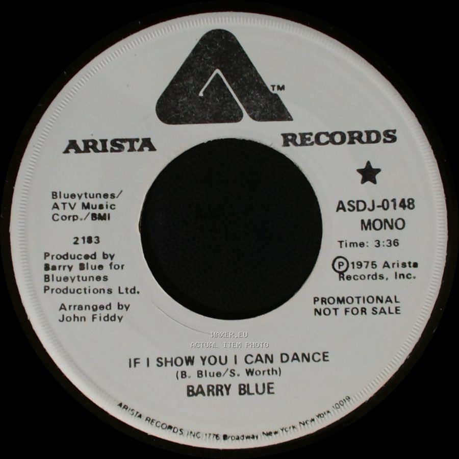 Barry Blue - If I Show You I Can Dance / If I Show You I Can Dance side B