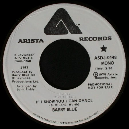 Barry Blue - If I Show You I Can Dance / If I Show You I Can Dance side B