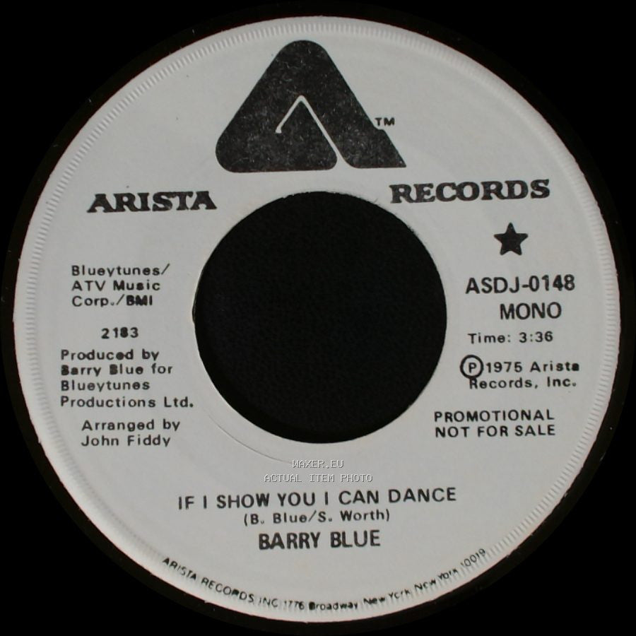 Barry Blue - If I Show You I Can Dance / If I Show You I Can Dance side A
