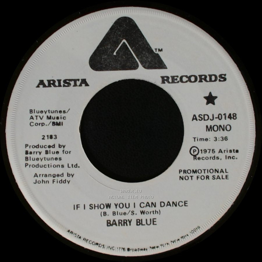 Barry Blue - If I Show You I Can Dance / If I Show You I Can Dance side B