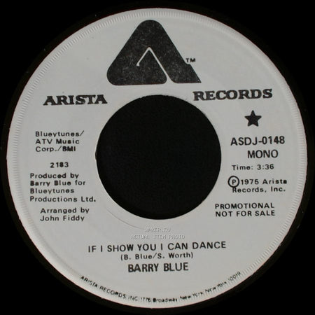 Barry Blue - If I Show You I Can Dance / If I Show You I Can Dance side B