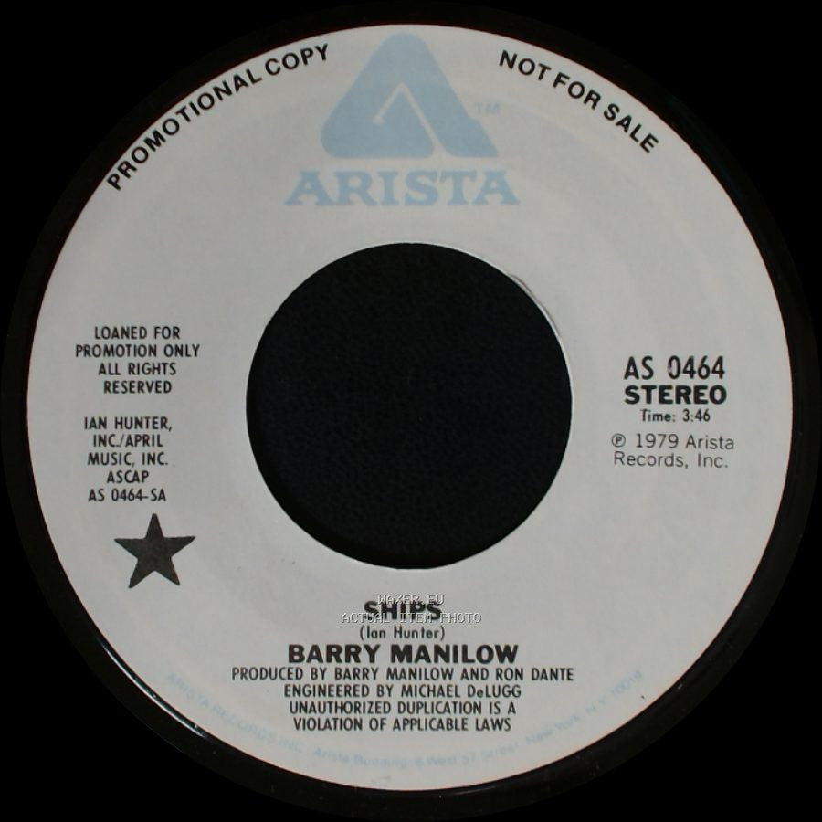 Barry Manilow - Ships / Ships side B