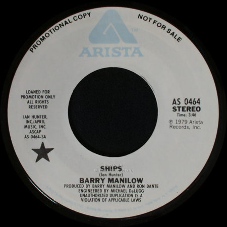 Barry Manilow - Ships / Ships side B