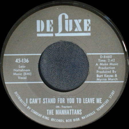The Manhattans - I Can't Stand For You To Leave Me / Do You Ever side B