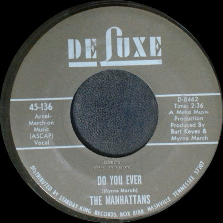 The Manhattans - I Can't Stand For You To Leave Me / Do You Ever side B