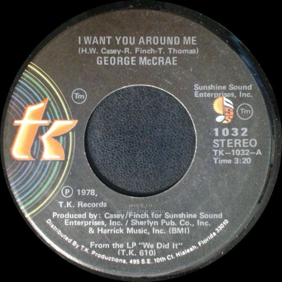 George Mccrae - I Want You Around Me / Are You Looking For Love side A