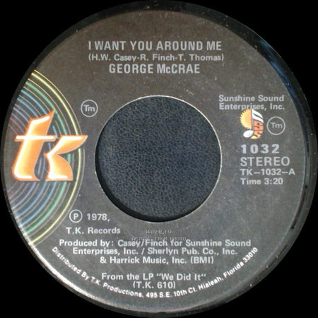 George Mccrae - I Want You Around Me / Are You Looking For Love side A